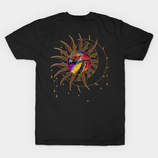 Wonderful colorful crow T-Shirt